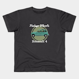 Vintage Wheels - Renault 4 Kids T-Shirt